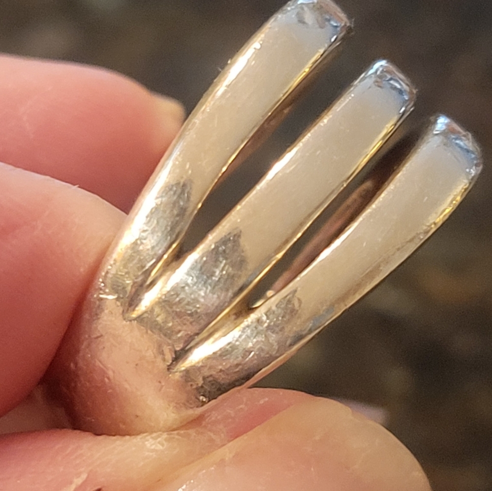 Silpada 925 Sterling Silver Triple Bar Ring R1618 - Picture 6 of 6